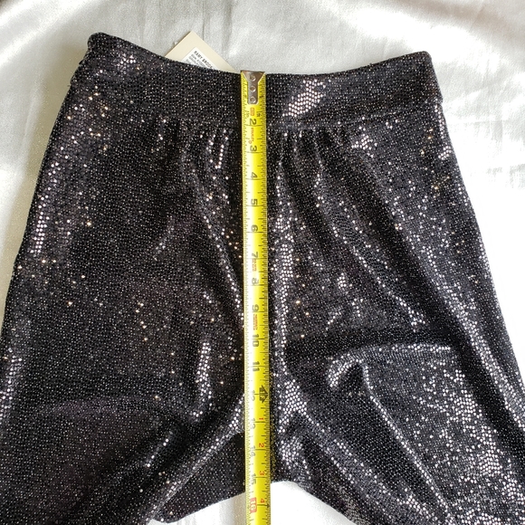 RAMY BROOK Gavin Metallic Sequin Wide-Leg Pants Sz 4 - Picture 8 of 13